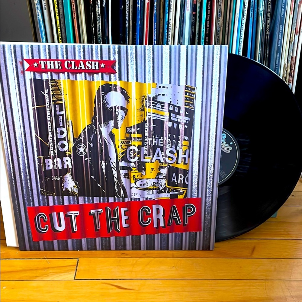 Vintage 1985 The Clash 'Cut the Crap' Vinyl Record LP Punk Rock Joe Strummer